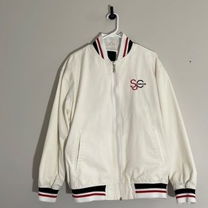Sean John zip up light jacket. White. size large